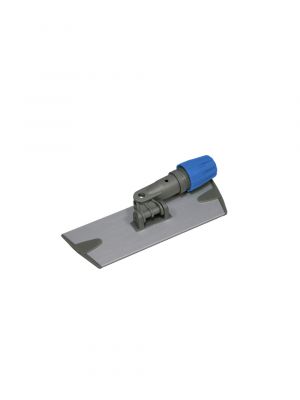 Vlakmophouder aluminium velcro, 24cm blauw