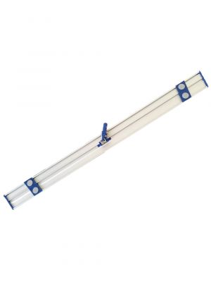 Vlakmop- en stofwisdoekhouder van aluminium, 140cm