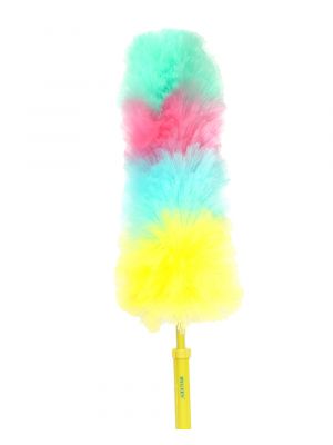 HYGYEN Plumeau regenboog met telescoopsteel 115cm 24st