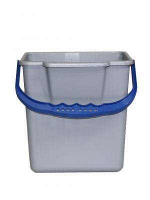 Emmer 6L grijs/blauw