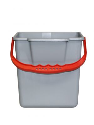 Emmer 6 L grijs/rood