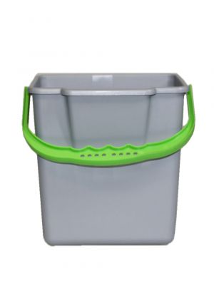 Emmer 6L grijs/groen