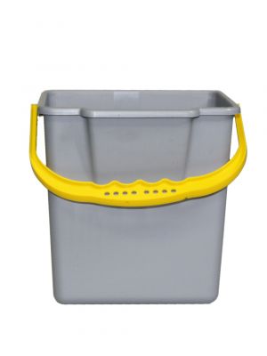Emmer 6L grijs/geel