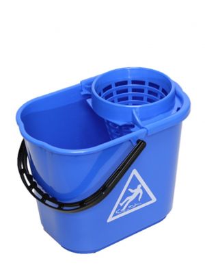 Minimopemmer 14L met uitwringkorf  blauw 10st