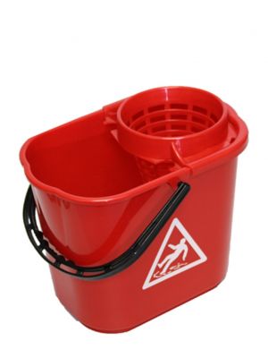 Minimopemmer 14L met uitwringkorf  rood 10st