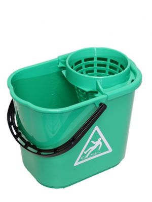 Minimopemmer 14L met uitwringkorf  groen 10st