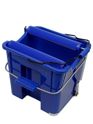 Emmer 14L met rollenwringer ofwel dweilpers, rolpers, wringemmer