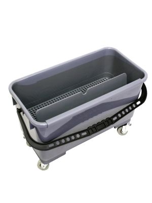 Emmer 22L op wielen met inwasserhouder en grit guard 5st