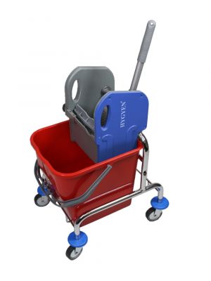 Single chromen rolemmer 25 liter met multipers