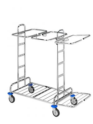 Wagen voor wasgoed of afval 3x120L