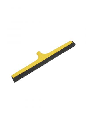 Vloertrekker versterkte body geel 60cm, zwart dubbel foam wisbladen (10 st)