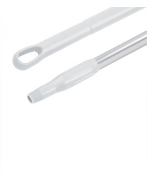 Steel aluminium 150cm ergonomische sleeve wit 10st
