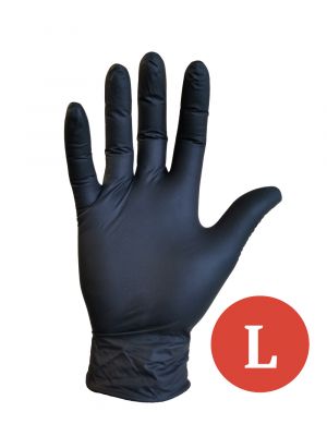 Nitrile Gentle Touch LG zwart (L) 10x100st