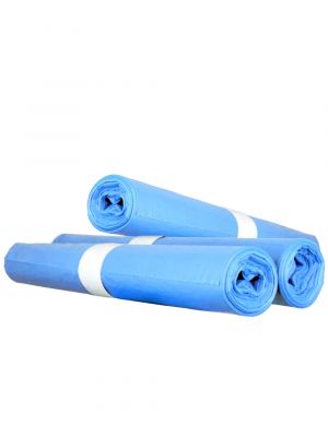 Afvalzakken HDPE-25µm 80x110cm blauw 15x20st