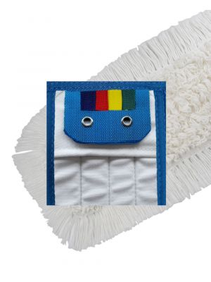 HYGYEN Cotton wet mop pockets/wings 2 rings 40cm, vlakmop katoen