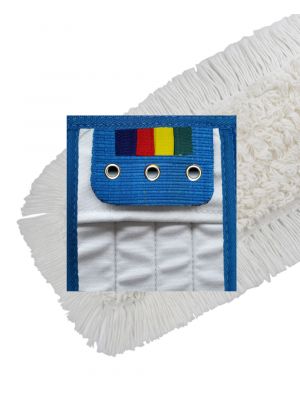 HYGYEN Cotton wet mop pockets/wings 3 rings 40cm, vlakmop katoen