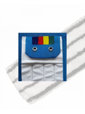 HYGYEN MF Zebra scrub vlakmop, pockets/wings 2rings frame 40cm (5st)