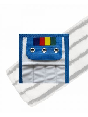 HYGYEN MF Zebra scrub vlakmop, pockets/wings 3rings frame 40cm (5st)