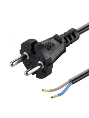 Electriciteitssnoer met aangegoten steker 15 meter 2x1.0