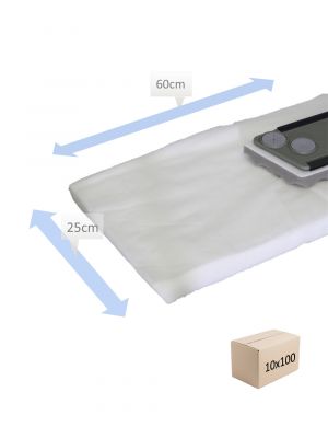 Stofwisdoek geimpregneerd 60 x 25 cm wit 10x100 stuks