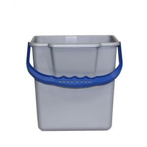 Emmer 6L grijs/blauw