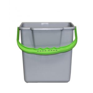Emmer 6L grijs/groen