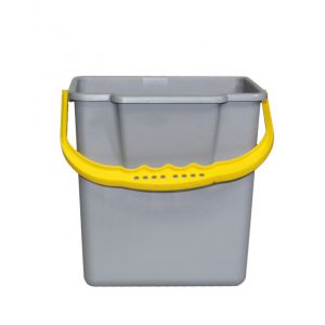 Emmer 6L grijs/geel