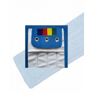 HYGYEN MF vlakmop blauw, pockets/wings 3 rings, voor houder 40cm (5st)