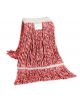 Strengenmop katoen rood/wit met band en gelust 350 gram