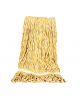 Strengenmop katoen geel/wit met band gelust 450 gram
