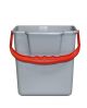 Emmer 6 L grijs/rood