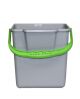 Emmer 6L grijs/groen