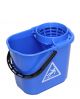 Minimopemmer 14L met uitwringkorf  blauw 10st