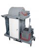 EVO - C2 gesloten wet mop trolley met roll top en afsluitbare onderkast
