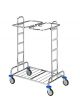 Wagen voor wasgoed of afval 2x120L