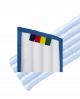HYGYEN 3T MF scrubmop blauw, voor velcro-houder 41cm (5st)