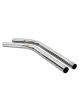 Zuigbuis  38mm chroom, 2 delig S-model