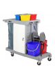 EVO - C4 wet mop trolley met afsluitbare onderkast