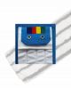 HYGYEN MF Zebra scrub vlakmop, pockets/wings 2rings frame 40cm (5st)