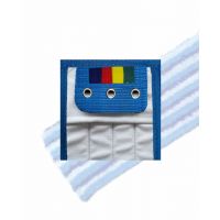 HYGYEN 3T MF scrubmop blauw pockets/wings 3 rings houder 40cm