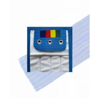 HYGYEN 2T MF vlakmop blauw, pockets/wings 3 rings, voor houder 40cm (5st)